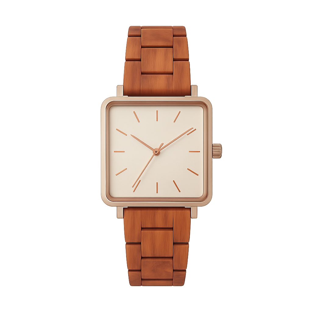 Amber Wood Watch