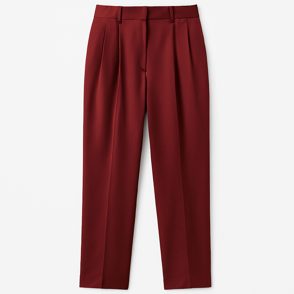 Burgundy Silk Tailored